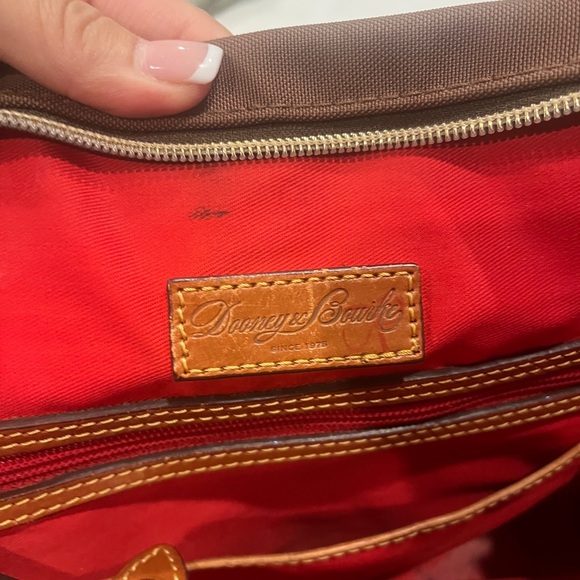 Dooney & Bourke Brown Satchel with Tan Accents - Picture 5 of 5